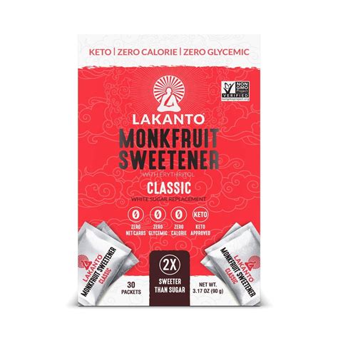 Lakanto Monkfruit Sweetener With Erythritol Classic Oz Walmart