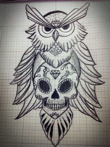 Owl Skull Tattoos Designs Ideas And Meaning Tattoos For You