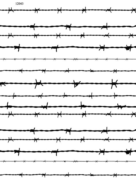 Waterslide Decal Clear Ready To Use Barbed Wire Full Sheet 8 X 10