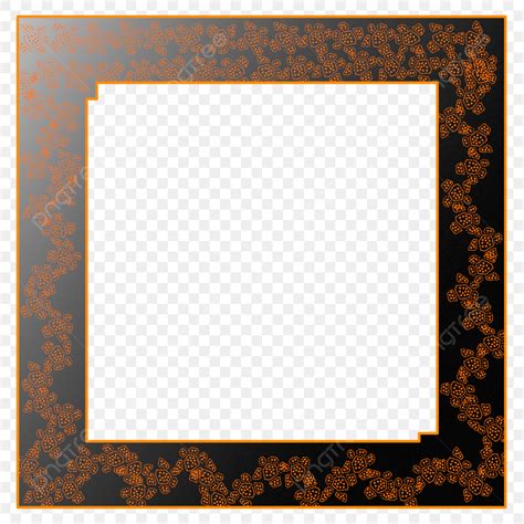 Black Square Frame Vector Png Images Photo Frame Square Black Motif