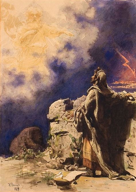 A Vision Of Prophets Ezekiel Painting Ilia Efimovich Repin Oil