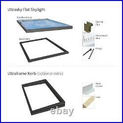 Ultrasky Flat Roof Skylight Ultraframe Roof Window Rooflight Lantern ...