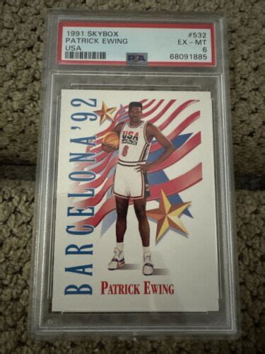 1991 SKYBOX 532 PATRICK EWING HOF USA DREAM TEAM PSA 6 EBay