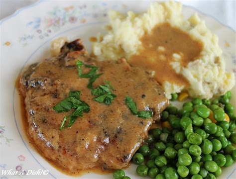 What A Dish Smothered Pork Chops