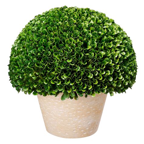 A B Home Faux Boxwood Topiary Bush Color Green Style Botanical