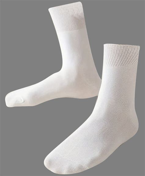 Woolen Plain Men White Crew Socks Winter Size Medium At Rs 15 Piece