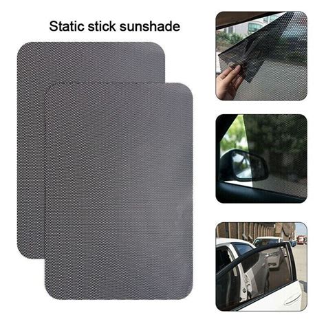 Car Sun Shade Sticker Set Easy To Use Washable High Grade Pvc Material