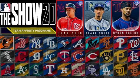 Team Affinity In MLB The Show 20 How To Complete Them Rewards YouTube