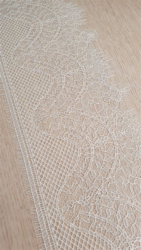 Ivory Natural Chantilly Lace Trimming By Jean Bracq Lace Trim Lace