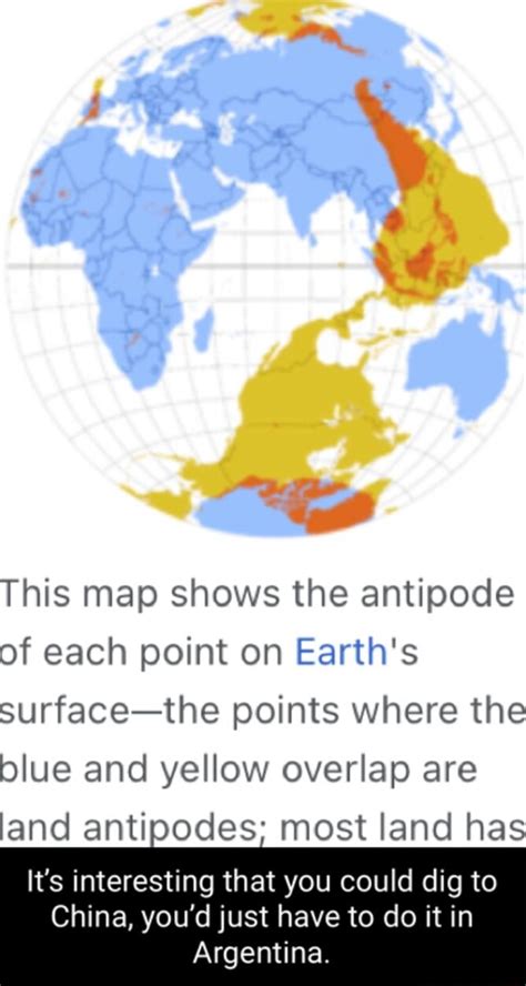 This Map Shows The Antipode Of Each Point On Earths Surface The Points