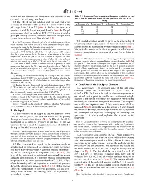 Astm B117 03 Standard Practice For Operating Salt Spray Fog Apparatus