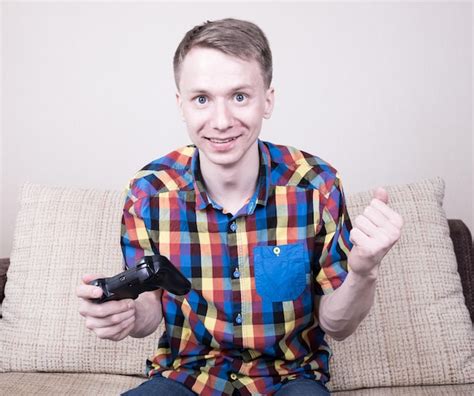 premium photo young man playing