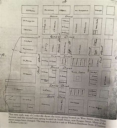 Old map of Cookeville | Old map, Cookeville, History