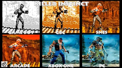 Killer Instinct THUNDER Graphic Evolution 1994 2016 GB GBC SNES