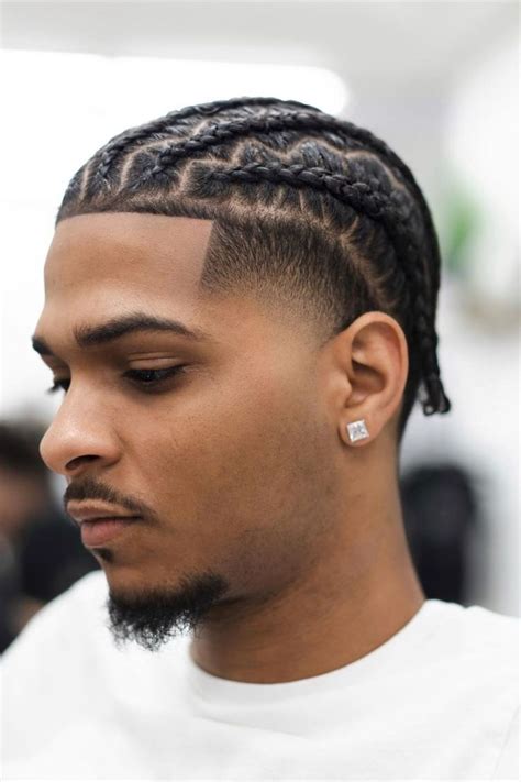 20 IN VOGUE MEN S BRAIDS WITH FADE Dreadlock Hairstyles For Men