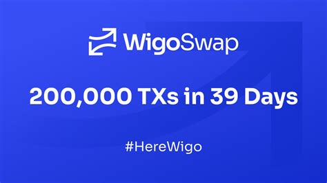 WigoSwap On Twitter Another Big Milestone For WigoSwap Just 39