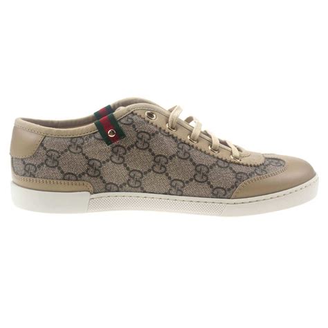 Gucci Sneakers Monogram GG Canvas Leather Brown BagBuyBuy