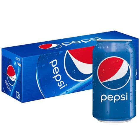 (2 Pack) Pepsi Soda, 12 oz Cans, 12 Count