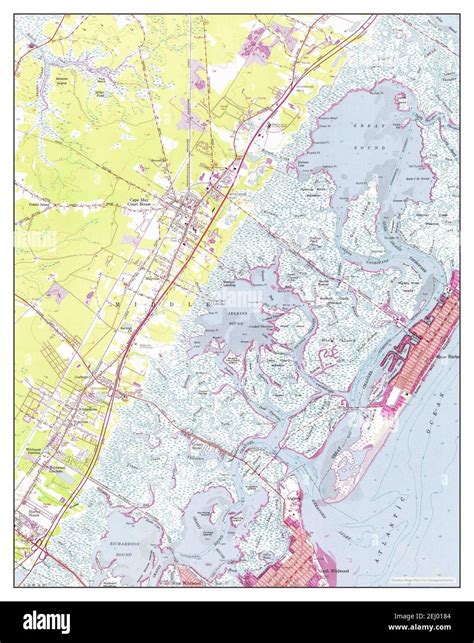 Stone Harbor New Jersey Map 1955 124000 United States Of America