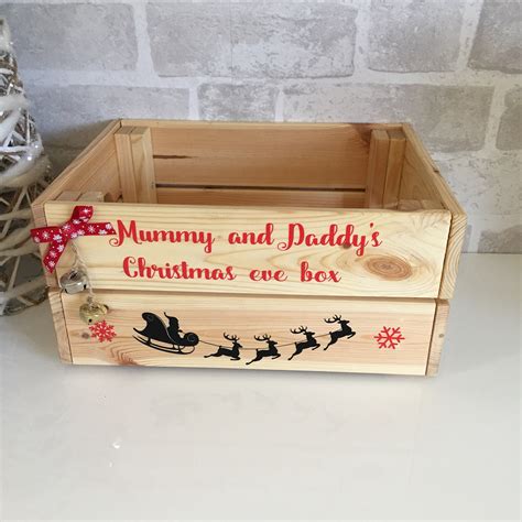 Christmas Eve Box Christmas Eve Crate Personalised Wooden Etsy