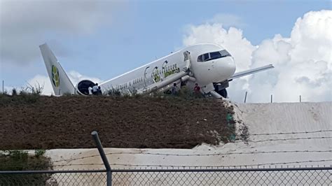 Fly Jamaica Plane Misses The Runway In Emergency Landing Injuring 6