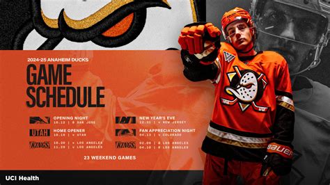 Ducks 2024-25 Schedule Announced | Anaheim Ducks