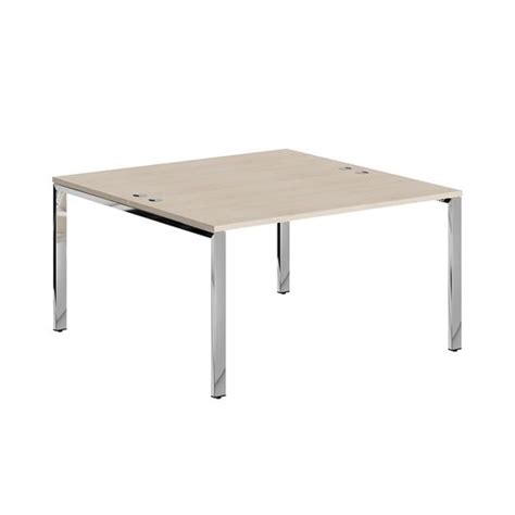 Стол 2-х местный Skyland XTEN GLOSS XGWST 1414.1 бук тиара/нержавеющая ...