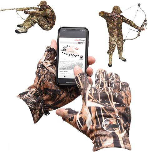 Decoypro Thin Hunting Gloves For Men Mens Camo Gloves For