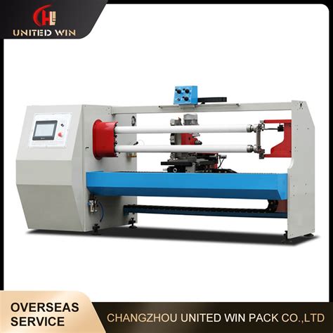 Double Shaft Automatic Cutting Rewinding Machine For Mara Tape PE