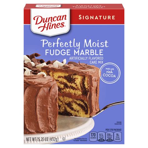 Duncan Hines Signature Perfectly Moist Fudge Marble Cake Mix Shop Baking Mixes At H E B