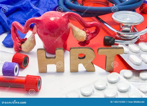 Hrt Medical Abbreviation Of Hormone Replacement Therapy Concept Photo