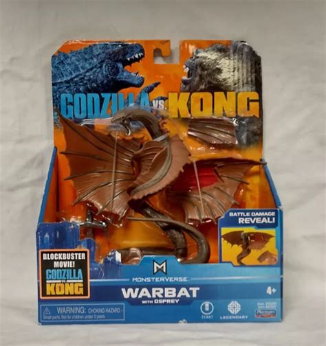 Nuovo Monsterverse Godzilla Vs Kong Modellino Warbat Con Osprey