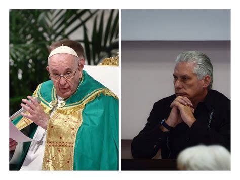 Papa Francisco Recibe A D Az Canel En El Vaticano Por Primera Vez