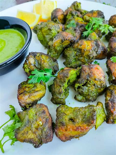 Easy Chicken Hariyali Kabab Chicken Hariyali Tikka Go Healthy Ever After