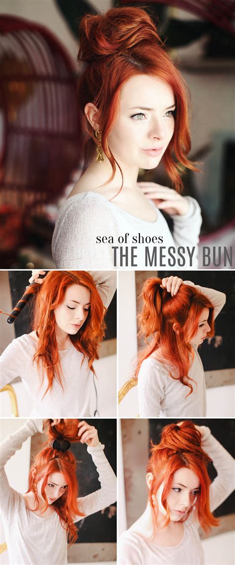 Hair Tutorial The Messy Bun Sea Of Shoes