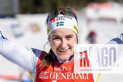 230304 Ebba Andersson Of Sweden Celebrates Winning Gold In The Women S