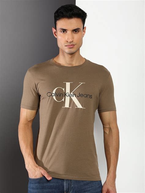 Buy Calvin Klein Jeans Men Typography Printed Cotton T Shirt Tshirts For Men 21758360 Myntra