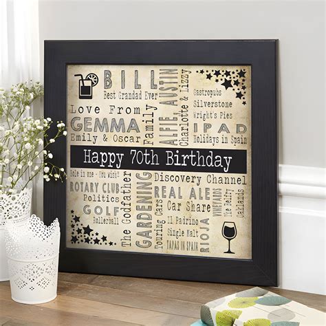gifts for dads 70th birthday 9