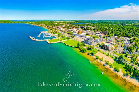 Traverse City Aerial Photo from Northwest — Aerial, Landscape, Real ...