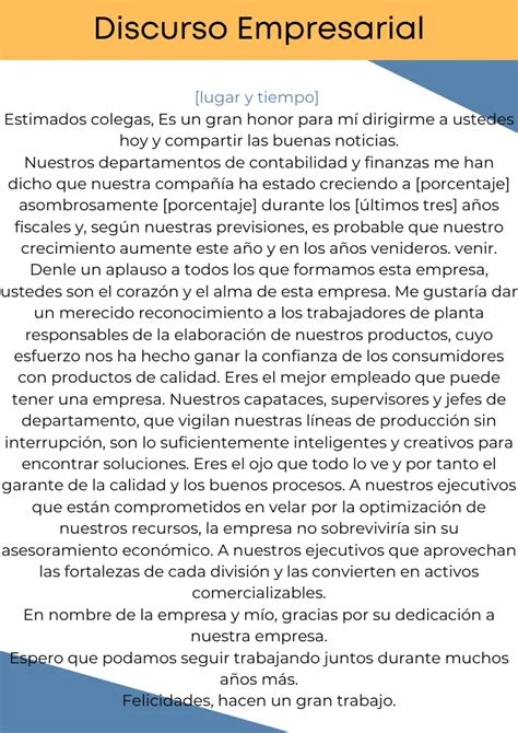 Modelos De Discurso Empresarial Modelos De Carta