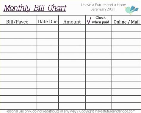 Free Printable Monthly Bill Payment Worksheet Peggy Worksheets