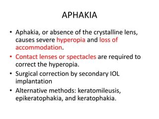 Aphakia | PPT