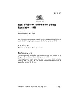 Fillable Online Legislation Nsw Gov Real Property Fees Regulation