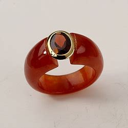 Red Jade Ring - Jade Shop