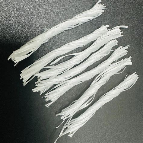 Polypropylene PP Macro Fiber White 54mm For Engineering Concrete