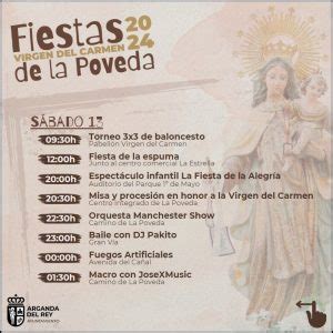 Fiestas En Honor A La Virgen Del Carmen De La Poveda Espect Culo La