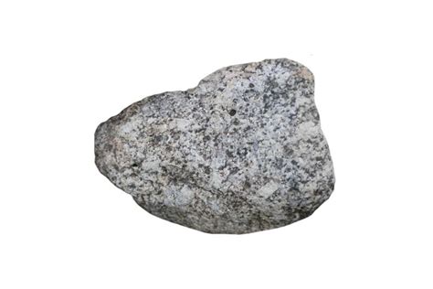 Sample Raw Of Granite Rock Isolated On White Background Stock Image