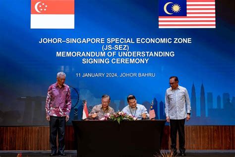 Malaysia Singapura Meterai MoU Zon Ekonomi Khas Johor Singapura