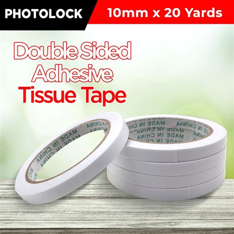 Double Sided Adhesive Tissue Tape 10mm X 20yards Shopee Philippines