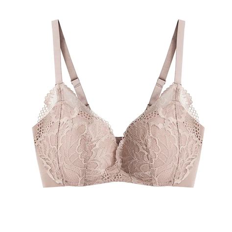 Womens 100 Mulberry Silk Lining With Outside Lace Fabric Everyday Comfortable Wireless Bra